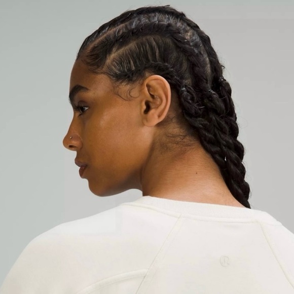 Lululemon Softstreme Ribbed-Hem Pullover Natural Ivory Size 2 - Picture 3 of 9